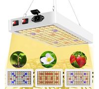 Lampe LED pour plantes à spectre complet lumière du soleil,50W Led Grow lampe 3 modes, lumière pour plantes lampe pour fleurs lampe de croissance pour plantes d'intérieur serre,blanc