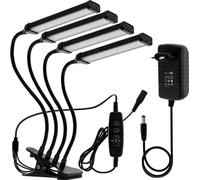 Lampe LED pour plantes, clip de table & modèle debout, 12V dimmable, longueur réglable 40cm-160cm, 80W rouge bleu