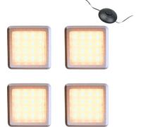 Lampe LED pour vitrine 3000K 1-10pcs 12V Interrupteur à pied, éclairage sous châssis 4pcs