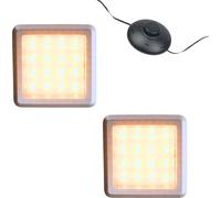 Lampe LED pour vitrine 3000K 1-10pcs 12V Interrupteur à pied, éclairage sous la table 2pcs