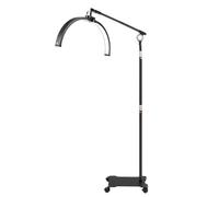 Lampe LED professionnelle en forme de croissant de lune - 63 cm - Sans ombre - Avec télécommande et support pour téléphone portable - Intensité variable - Température de couleur : 3200-5600 K - Pour