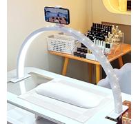 Lampe LED professionnelle pour nail art, 44,5 x 21 x 4,5 cm, avec 3 températures de couleur et variateur, éclairage polyvalent pour extensions de cils, nail art, tatouages, lecture et loisirs créatifs