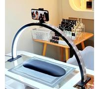 Lampe LED professionnelle pour nail art, 44,5 x 21 x 4,5 cm, avec 3 températures de couleur et variateur, éclairage polyvalent pour extensions de cils, nail art, tatouages, lecture et loisirs créatifs