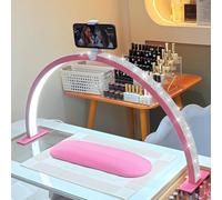 Lampe LED professionnelle pour nail art, 44,5 x 21 x 4,5 cm, avec 3 températures de couleur et variateur, éclairage polyvalent pour extensions de cils, nail art, tatouages, lecture et loisirs créatifs