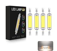Lampe LED R7S, Ampoule R7S LED 78mm Dimmable 20W, au lieu de la lampe halogène 200W, source lumineuse 4000LM lampes, angle de faisceau 360°, pas de scintillement, 220V-240V (Lumière froide (4ps)