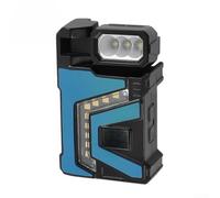 Lampe LED Rechargeable Dual pour source avec Base Magnétique | Double pour source LED et COB, haute luminosité, large pour couverture, base magnétique pour forte, charge pour rapide (Blue)