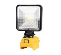 Lampe LED Rechargeable Pour Dewalt 21V Batterie, 50W 4000LM LED Arbeitsleuchte, Projecteur Led Rechargeable avec Charge Type C & USB pour Chantier, Garage, Chantier (50W Led Lampe pour Dewalt)