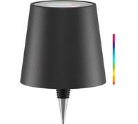 Lampe LED RGBW sans fil à intensité variable en continu IP44 140 lm Noir