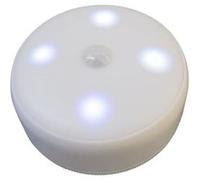 Lampe LED ronde détecteur de mouvements et de luminosité 50 Lumens - - ALTOBUY Blanc