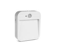 Lampe LED sans fil avec détecteur de mouvement et capteur crépusculaire Rechargeable USB 4000K Fixation aimantée Interrupteur ON OFF