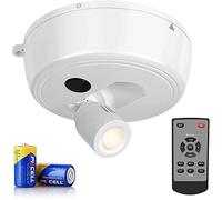 Lampe LED sans fil avec télécommande, spot alimenté par piles, éclairage d'œuvres d'art, spot intérieur, lumière autocollante pour peintures, intensité variable avec minuterie d'arrêt automatique