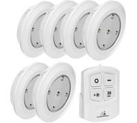 Lampe LED sans fil - Maclean - MCE165 - Télécommande incluse - 6 pièces - Éclairage mural et plafond