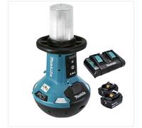 Lampe LED sans fil Makita DML 810 PF 18 / 36 V ( 2 x 18 V ) 5500 lm IP54 + 2 batteries 3,0 Ah + double chargeur