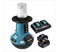 Lampe LED sans fil Makita DML 810 PG 18 / 36 V ( 2 x 18 V ) 5500 lm IP54 + 2 batteries 6,0 Ah + double chargeur