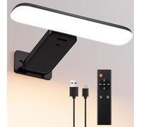 Lampe LED Sans Fil pour Tableaux, Applique Murale de intérieur Batterie Rechargeable, 3 Températures de Couleur, Éclairage d’Art et Galerie, Lumière pour Cible de Fléchettes, Photo mural, Noir