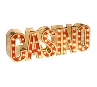 Lampe LED - Santex - Casino - 30 cm - Jaune - Métal