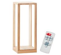 Lampe LED Sur Pied Brilliant Gringer Chêne 62cm 30W Dimmable Télécommande