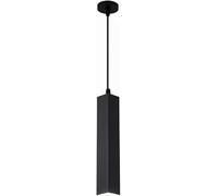 Lampe LED Suspendue Noire Longue, Tube linéaire, luminaire décoratif de Plafond, idéal Compatible with Une Cuisine, Une Cuisine ou Une île, carré ou Petit Plafond,Style Minimaliste