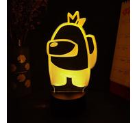 Lampe Led Tactile En Acrylique Pour Enfants, Avec Télécommande, Illusion De Lumière Colorée, Idéale Pour Une Table De Chevet, Une Chambre À Coucher Ou Un Bureau, Idéal Comme Cadeau D'Anniversaire