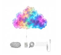 Lampe LED Thundercloud 3D à monter soi-même, alimentée par USB, pour décoration d'intérieur