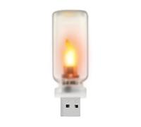 Lampe LED USB pour voiture - Lumière d'ambiance compacte en verre vintage | Mini lampe rétro sans flamme | 6,4 cm 0,5 W alimentée par USB éclairage décoratif pour fête, chambre, camping, véhicule