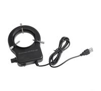 Lampe LED USB réglable pour microscope, 72 ou 144 LED avec variateur d'intensité, source de lumière blanche pour monoculaire stéréo, accessoire d'équipement de laboratoire (72 LED)