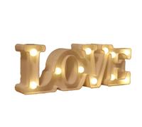Lampe Lettre D'Amour Anglais Romantique Surprise Décoration Lampe à Modeler Proposition Scène Mise en Page Blanc