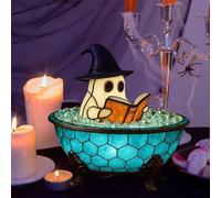 Lampe Livre Lecture Bain Moussant FantôMe, Lampe Livre FantôMe D'Halloween, Jolie Veilleuse Bain Moussant FantôMe, Led DéCoration D'Halloween Ampe à Lecture,Pour Lecture Et CréAtion D'Ambiance (B)