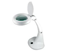Unilux Mini Zoom LED Lampe loupe LED 5W 500 Lumens Articulée pour les travaux manuels de précisions 30 x 15,5 cm Blanc