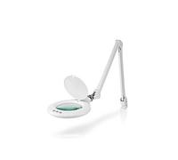 Lampe Loupe LED 10W 660lm 6500K Grossissante avec Pince de Fixation Blanc