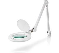 Lampe Loupe LED 10W 660lm 6500K Grossissante avec Pince de Fixation Nedis Blanc G