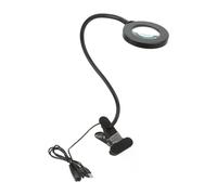 Lampe loupe LED 3X col de cygne avec câble USB, luminosité réglable pour la lecture et le travail