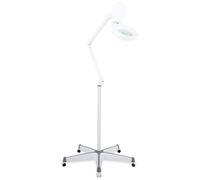 Lampe Loupe LED 5 Dioprties 6500 Kelvin 8W Avec Support Roulement Set Blanc