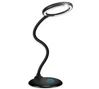 Lampe Loupe LED à Intensité Variable - Grossissement 3X - 28 LED - Lampe de Table - Bras Flexible 360° - Pied Tactile - Broderie - Modélisme - Esthétique - Peinture Diamant - Travaux Manuels - Lecture