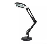 Lampe Loupe LED de Bureau Mains Libres 30x28x4.5cm Support pour | Matériau fer et acrylique utilisable pour lecture artisanat inspection petits objets design portable