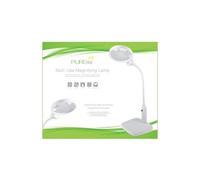 Lampe-loupe LED Sew Easy multi-usages avec socle et pince - Blanc