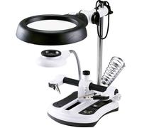 Lampe loupe LED TOOLCRAFT TO-7427316 Grossissement: 2.5 x, 5 x, 6 x, 10 x