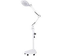 Lampe loupe sur pied, bras pivotant réglable, loupe 16x, lampe pour ski, beauté, manucure, tatouage, spa, avec support de sol roulant, vie intéressante