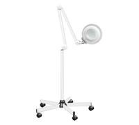 Lampe Loupe sur Pied Loupe sur Pied avec Eclairage Rotation à 180° avec roulettes Lampe Loupe Professionnelle Lampe Esthetique