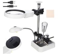 Lampe Loupe Troisième Main 6 LEDS Soudure Electronique Numismate Bijoutier