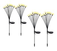 Lampe Luciole Solaire - Étanche pour Balcon, Jardin et Terrasse - Blanc Chaud