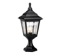 Lampe Lumière de Trajet Borne Lumineuse Jardin Standlaterne Noir Hauteur 44 CM