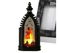 Lampe lumière Halloween - Bougie décorative pour maison hantée | Éclairage de table avec atmosphère terrifiante pour festival, femmes, hommes, dedans, dehors, vacances ou déco à thème, 7,2x5,1x15cm