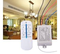 Lampe Lumineuse À 4 Voies Avec Télécommande Numérique Sans Fil, Interrupteur Marche/Arrêt, 220v