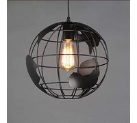 Lampe Lumineuse Rétro Industriel Vent Globe Lustre Personnalité Créative Hôtel Boutique Gourmet Café Bar LED Éclairage Décoratif Mode Fer Forgé Chambre Salon Suspension Lumière E27 Support De