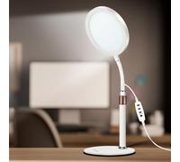 Lampe Luminothérapie 10000Lux, Sans UV Lampe de Lumière du Jour, 3 Températures de Couleur & 9 Niveaux de Luminosité & 3 Minuterie, Lampe Daylight pour la Maison et le Bureau