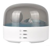 Lampe lune avec haut-parleur, contrôle tactile, lampe à intensité variable | Unique en forme de croissant, streaming de musique sans fil, modes de couleur RVB, lueur agréable pour les yeux