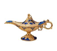Lampe Magique Aladdin | Lampe de Souhait rétro en métal sculpté - Ornement de Noël de Lampe Magique, décoration de Table de fête de Mariage à la Maison
