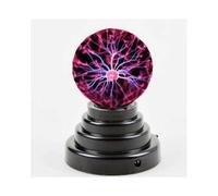 Lampe magique USB en verre plasma, boule lumineuse noire, pour fête, DC 12 V, 0-5 W