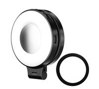 Lampe magnétique à selfie avec miroir - Lampe de beauté en direct | Lumière rechargeable pour selfie avec miroir pour femme, maquillage, enregistrement vidéo, voyage, vlogging en direct, conférence